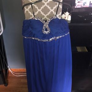 blue deb dress